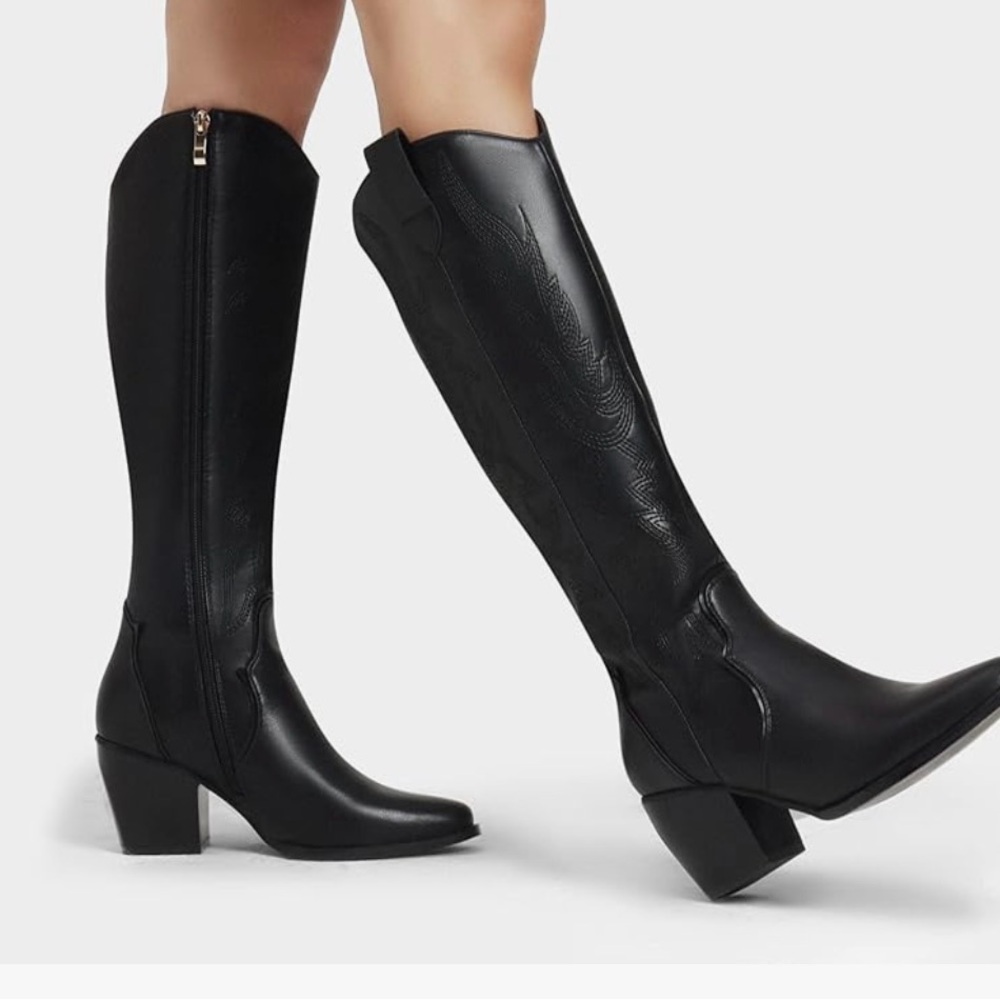 Dream Pairs Black Over the Knee Boots